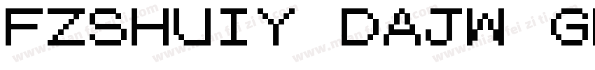 FZSHUIY DAJW GB10字体转换